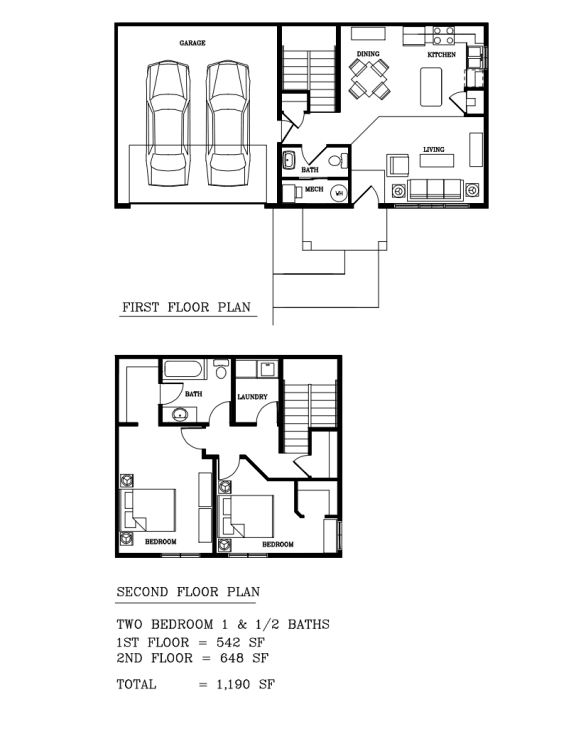 1, 2 & 3Bedroom Townhomes in Rochester, MN Falcon Heights Townhomes